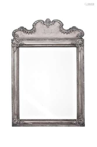 A Queen Anne style silver framed toilet mirror by Wakely & W...