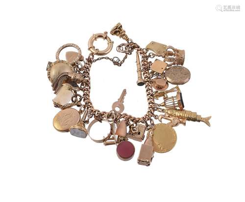 A vintage charm bracelet