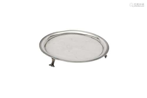 A continental silver circular salver