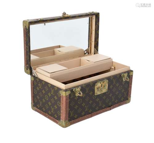 Louis Vuitton, Monogram, a coated canvas and leather hard va...