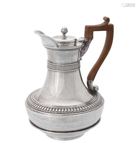 A George III silver coffee biggin by Thomas & Joseph Guest &...