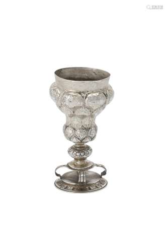 A 17th century German silver cup