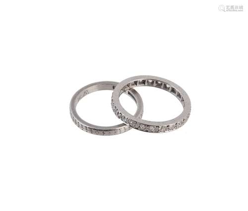 A diamond eternity ring