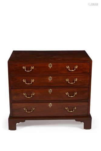 A George III mahogany chest of drawers