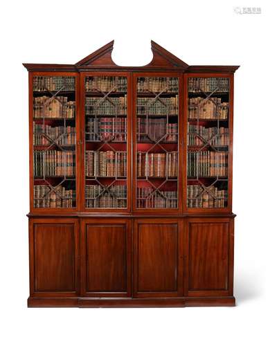 A George III mahogany bookcase