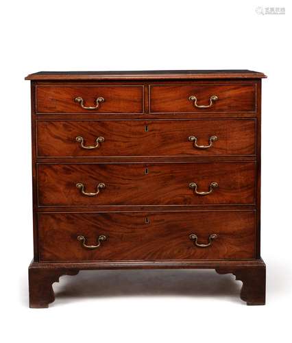 A George III mahogany chest of drawers