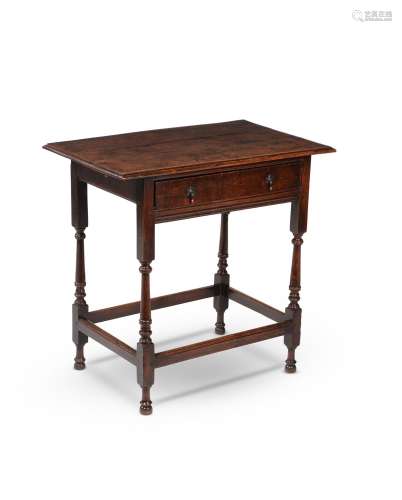 A Queen Anne oak side table, circa 1705