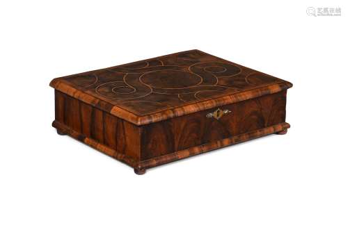 A William & Mary olivewood oyster veneered and walnut lace b...