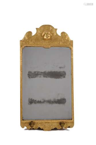 A George I giltwood wall mirror