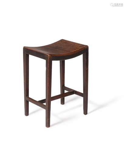 A George III mahogany stool