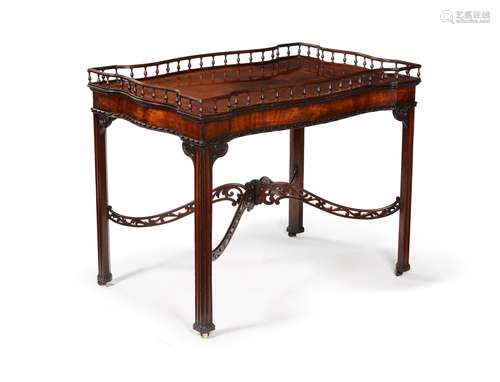 A George III mahogany silver table