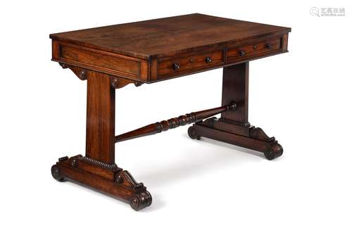 Y A George IV rosewood library table