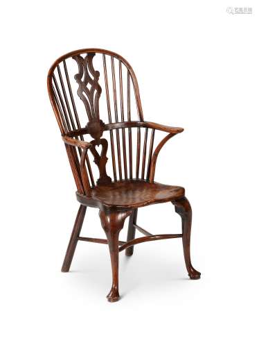 A yew, elm and beech child's Windsor armchair, second half 1...