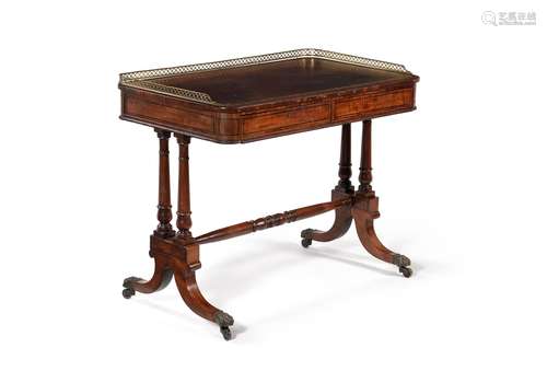 A Regency mahogany writing table