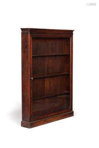Y A George IV rosewood and glazed hanging collectors cabinet