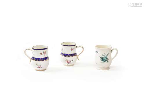 A pair of Chelsea-Derby baluster mugs