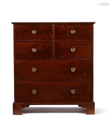 A George III mahogany chest of drawers