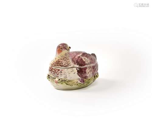 A Chelsea partridge tureen and cover