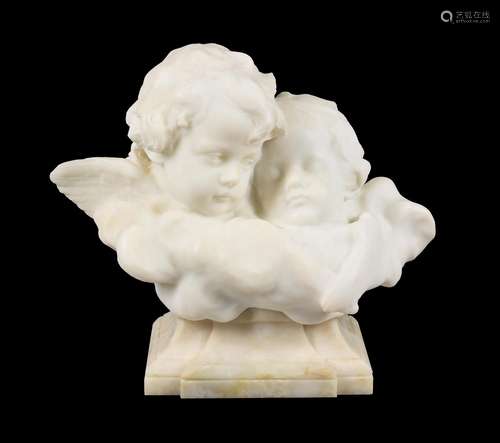 Henri Weigele (Franco-German, 1858-1927), a white marble gro...