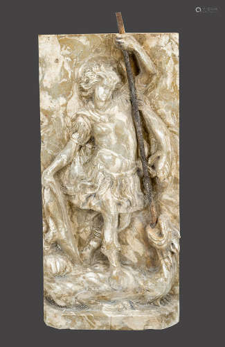 Italian marble plinth