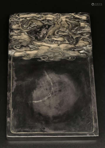 INK SLAB CARVED WITH CLOUDS&POETRY