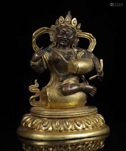 GILT BRONZE BUDDHA STATUE