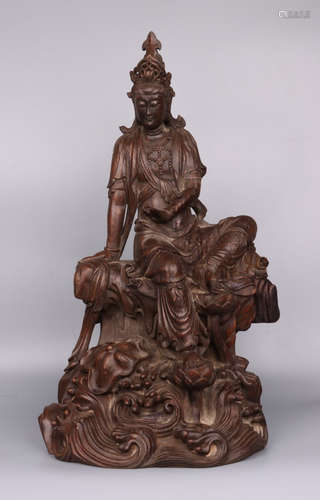 CHENXIANG WOOD GUANYIN BUDDHA STATUE