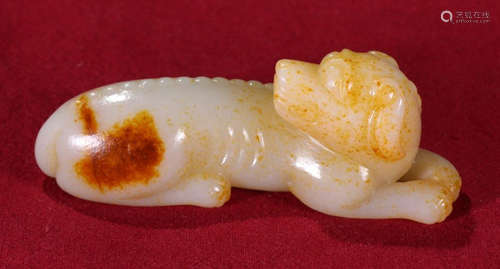 HETIAN JADE DOG PENDANT