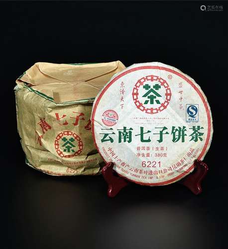 2006年  中茶绿印6221普洱生茶