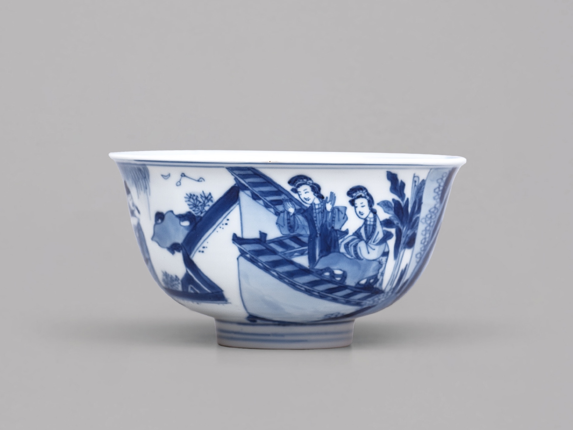 清康熙青花花卉纹杯大清康熙年制款－【Deal Price Picture】