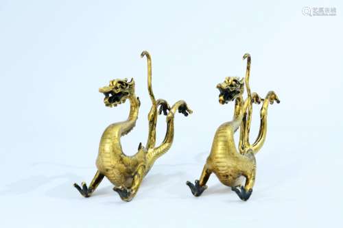 chinese bronze dragon ornament