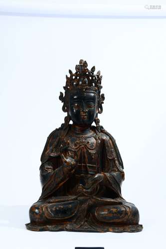 chinese bronze buddha statue