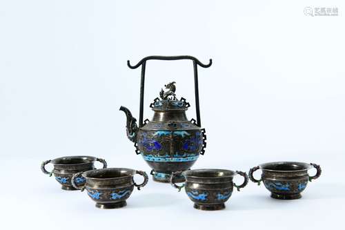 a set of chinese tea set