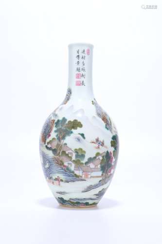 chinese famille rose porcelain vase