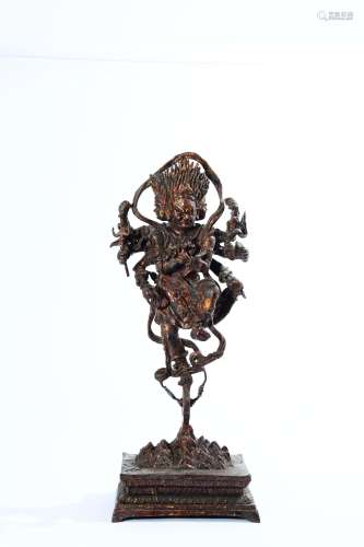 chinese bronze vajra statue