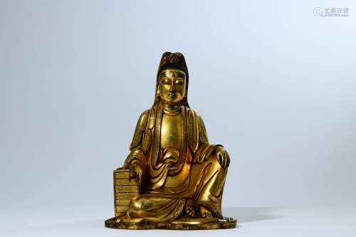 chinese bronze boddhisattva