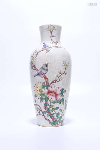 chinese famille rose porcelain guanyin vase