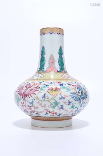 chinese famille rose porcelain vase