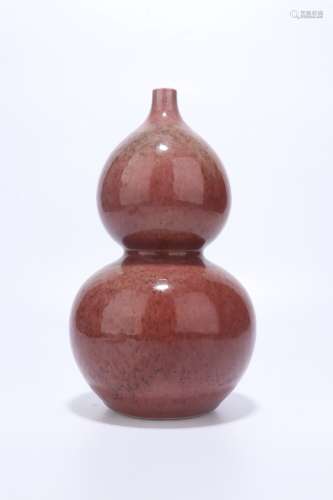 chinese crystal glazed porcelain double gourd vase