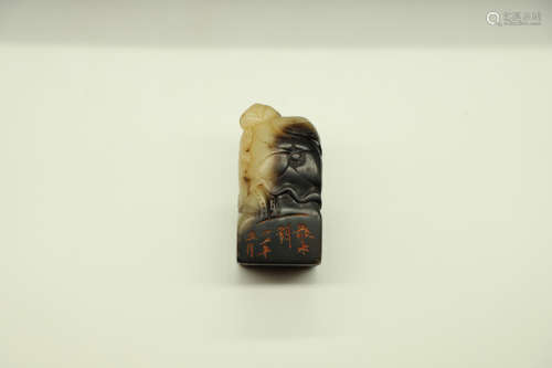 清 寿山石巧色印章