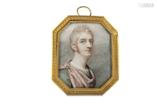 RICHARD COSWAY (BRITISH 1742-1821) Portrait miniature of Geo...