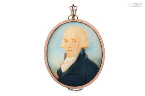 EDWARD MILES (BRITISH 1752-1828) Portrait miniature of a gen...