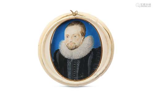 LAURENCE HILLIARD (BRITISH 1581/2-1647/8) Portrait miniature...