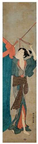 JAPON PÉRIODE MEIJI (1868-1912)D'après Harunobu (vers 1725-1...