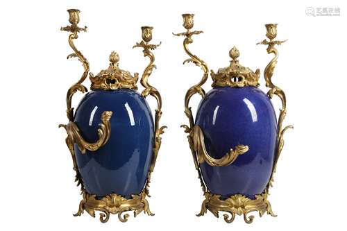 A FINE PAIR OF SECOND HALF 19TH CENTURY FRENCH GILT BRONZE M...