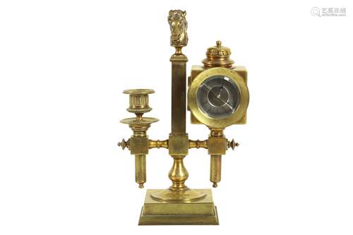 A LATE 19TH CENTURY NOVELTY DESK CLOCK MODELLED AS A CARRIAG...