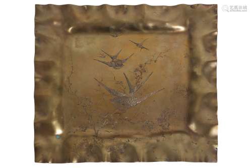 A LATE 19TH CENTURY FRENCH JAPONISME BRONZE DISH BY SUSSE FR...