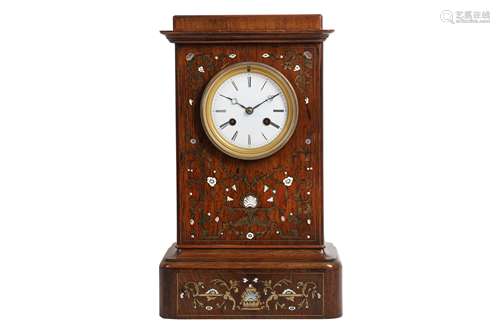 A SECOND QUARTER 19TH CENTURY FRENCH ROSEWOOD, MOTHER OF PEA...