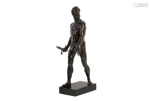 AFTER GIAMBOLOGNA (ITALIAN, 1529-1608): A BRONZE FIGURE OF M...