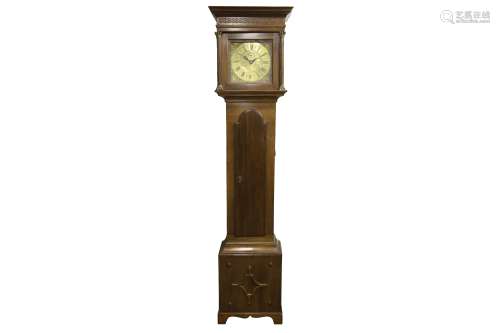 AN 18TH CENTURY MAHOGANY THIRTY HOUR LONGCASE CLOCK SIGNED T...